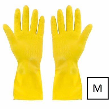 перчатки латексные с хлопковым напылением размер M