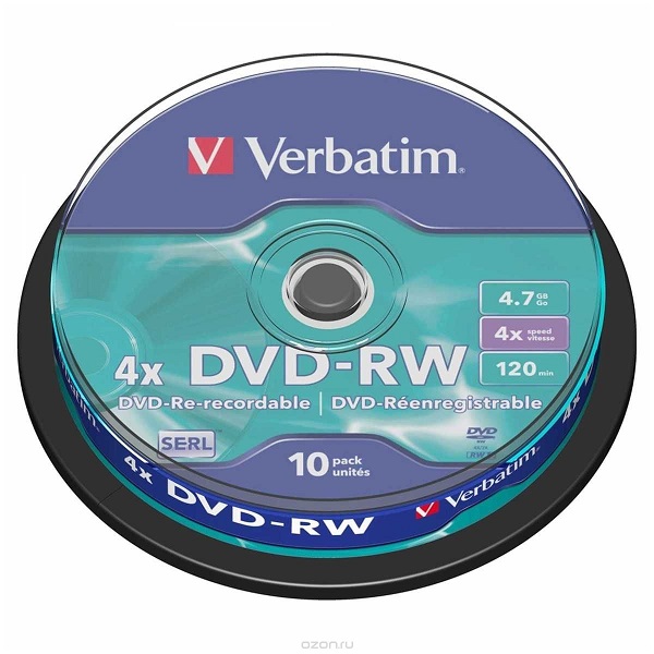 DVD-RW диски Verbatim
